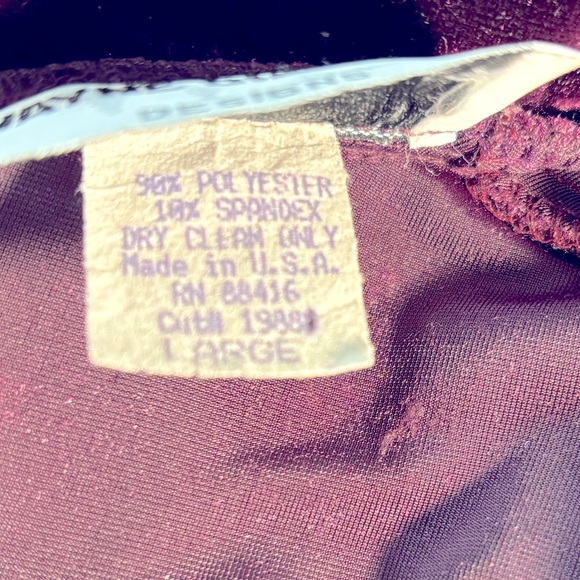 Wayne Diamond Designs Women's Size L Stretchy Velvety Dress Very Good Condition - Picture 4 of 4